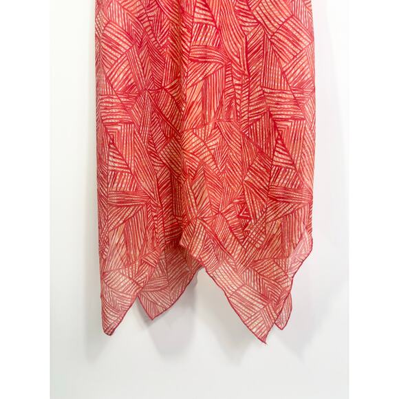 Speechless y2k Babydoll Fairy Dress Size 5 Geometric Coral Bead Lace Asymmetric - Picture 11 of 14